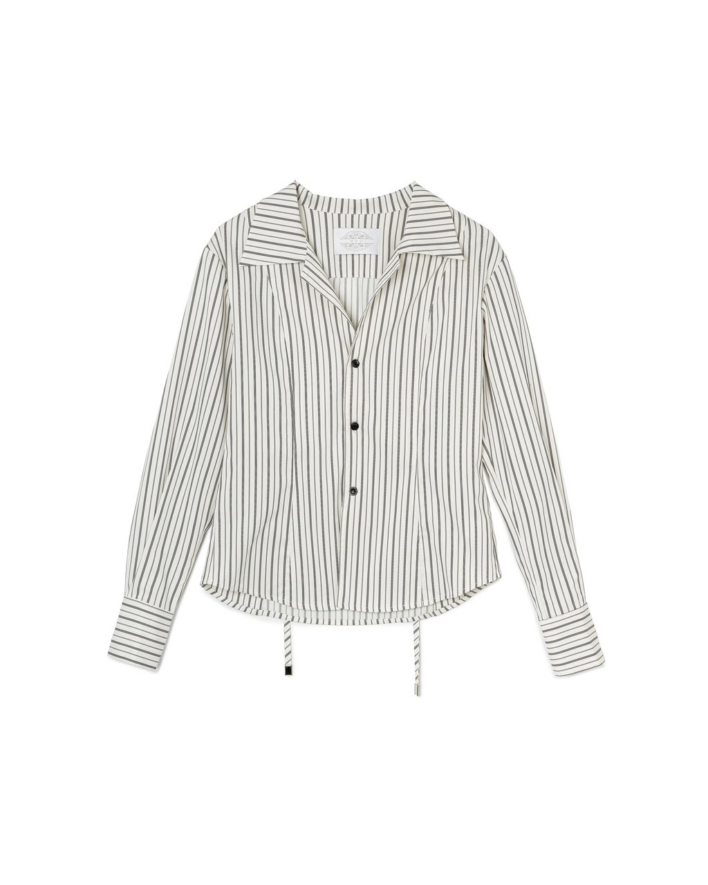 N E O VOL.2_CH.2 Striped Drawstring Shirt