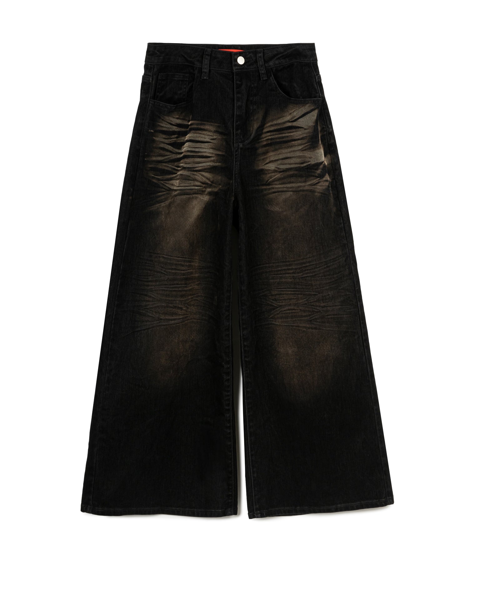 N E O CH.2 Faded Wrinkle Wide Leg Pant