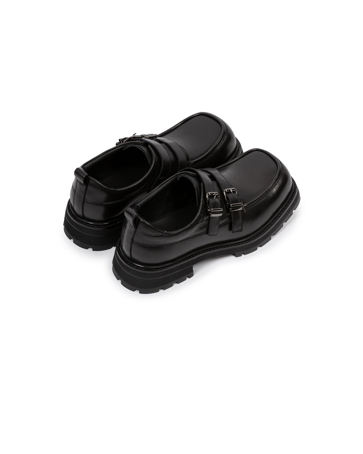 Square Toe Buckle Loafer