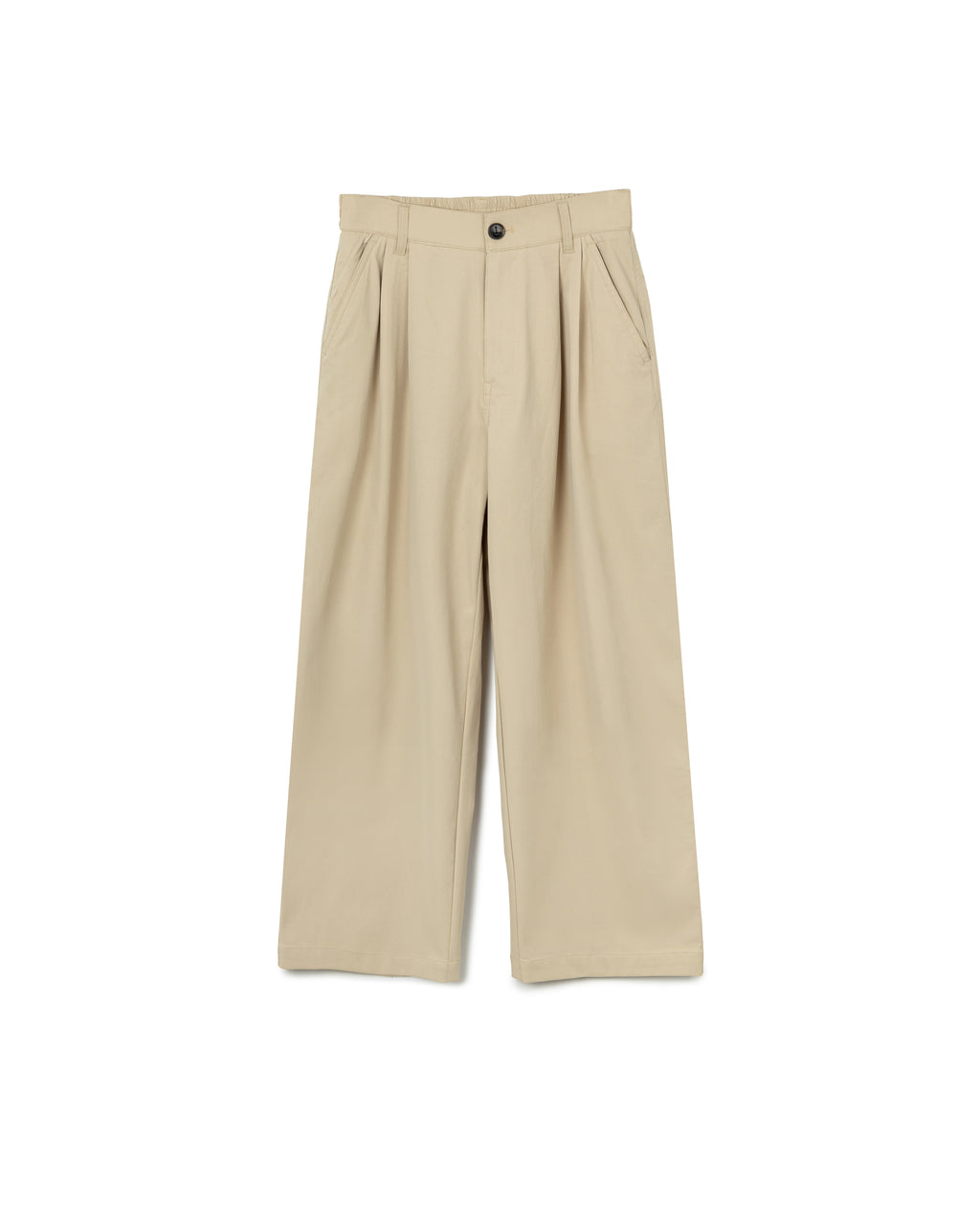 Wide Suit Pants with Adjustable Waist