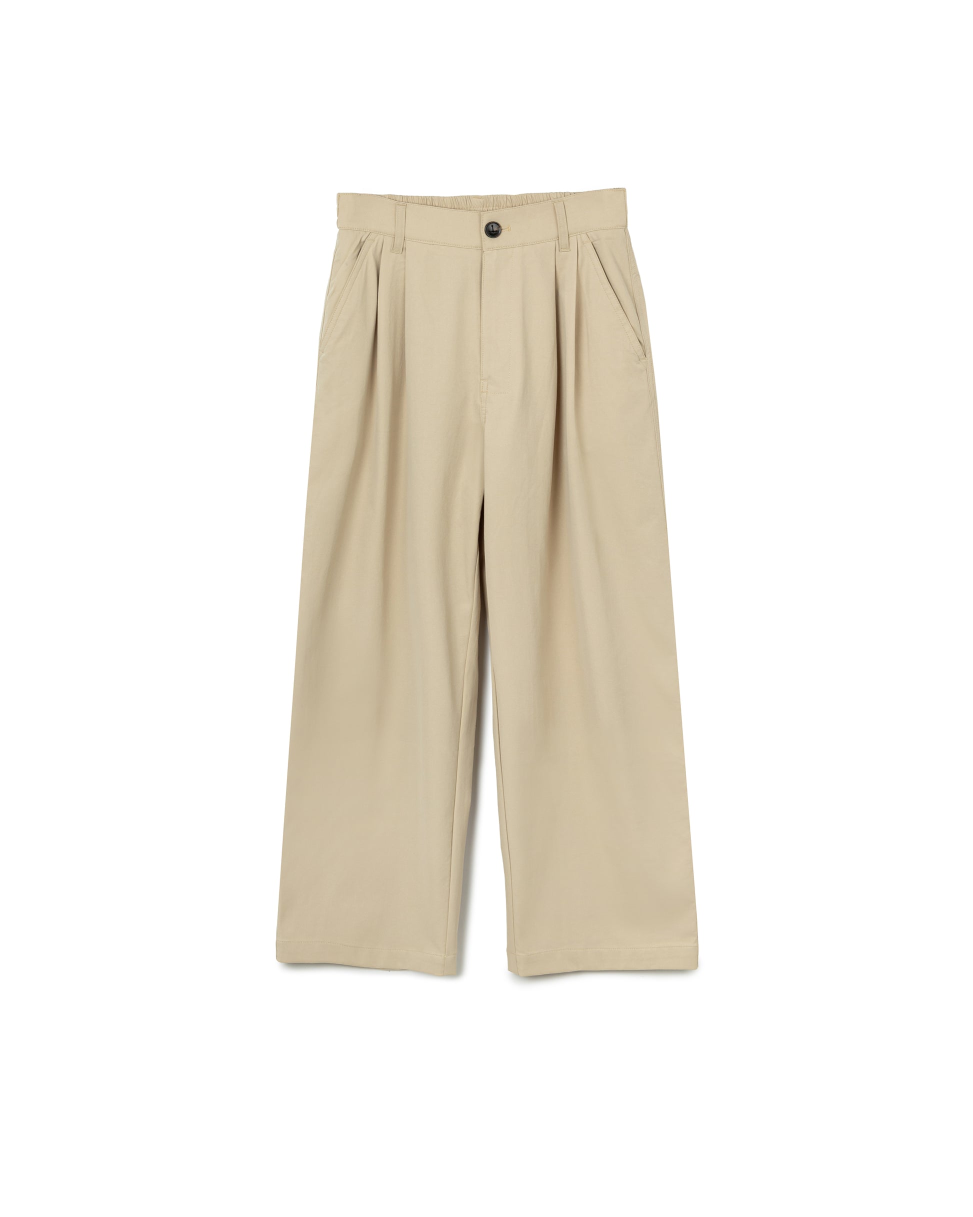 Wide Suit Pants with Adjustable Waist