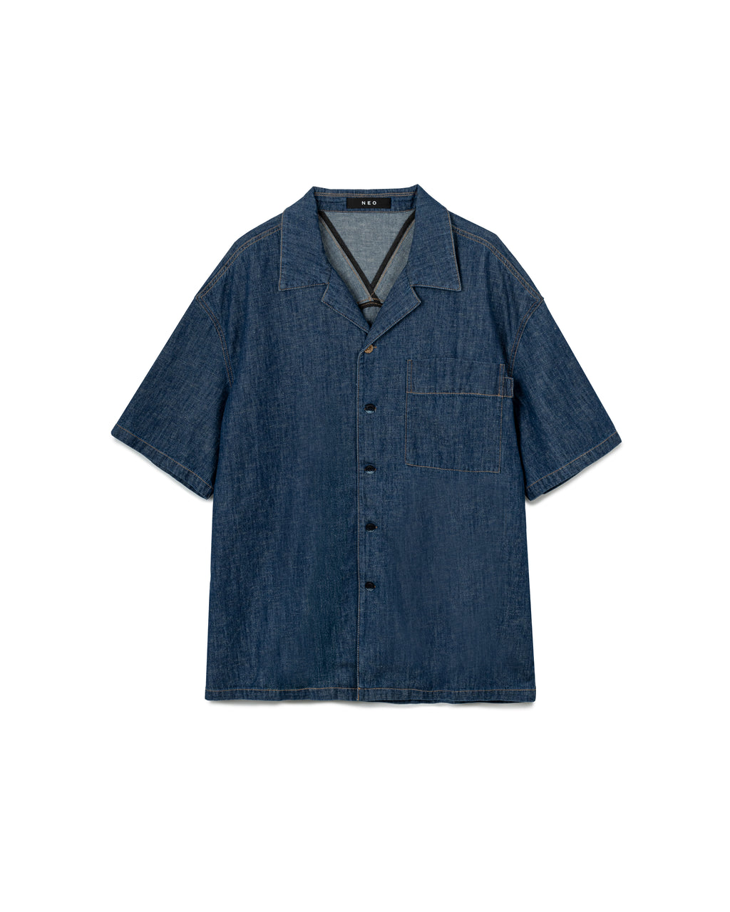 Denim Short Sleeve Shirt