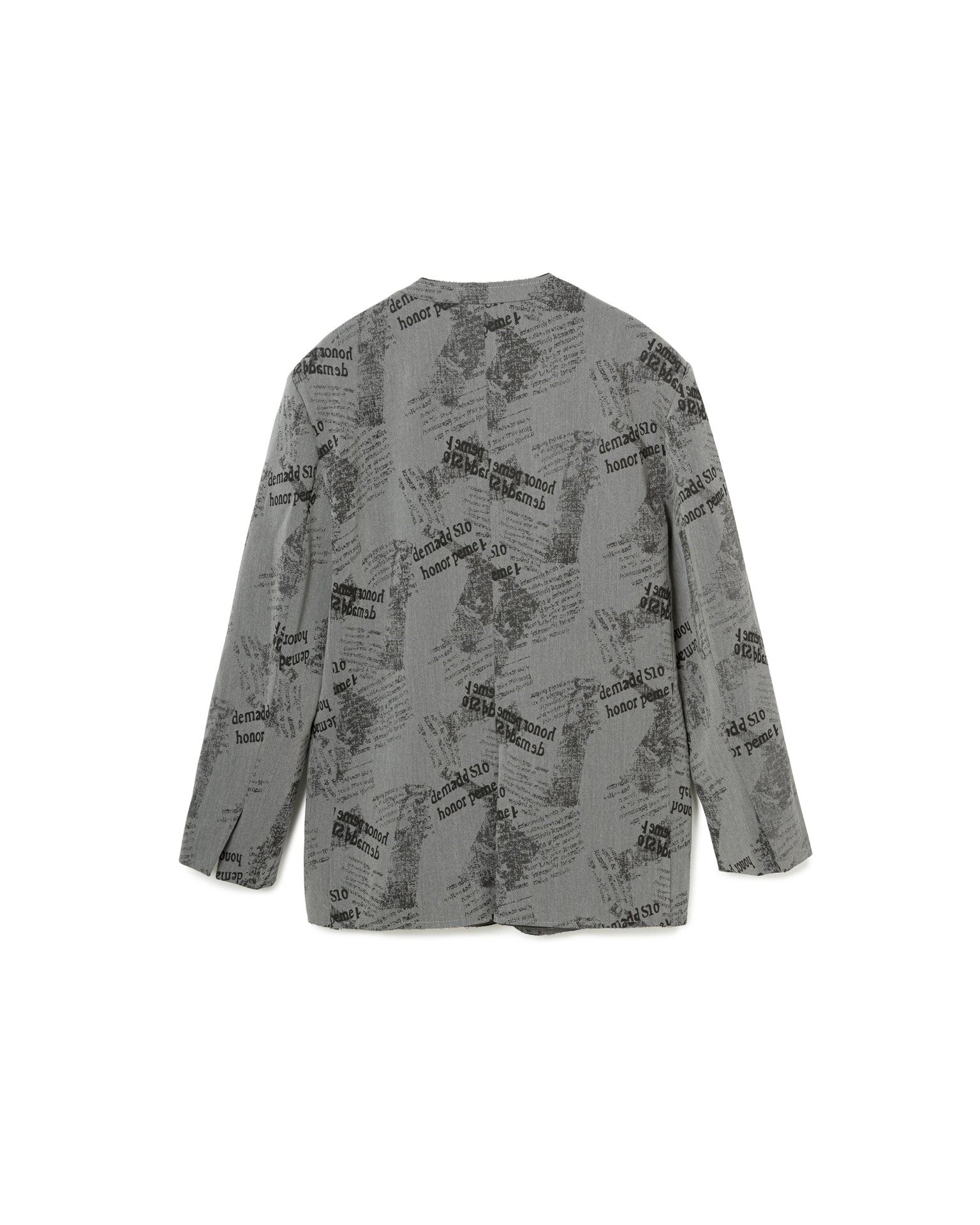 Typography Print Blazer