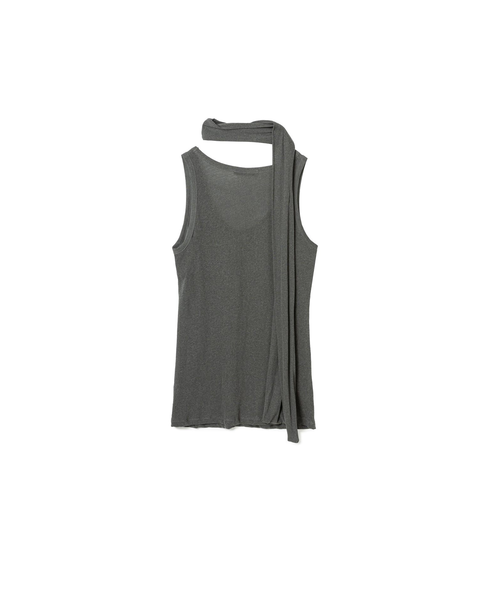 Draped Scarf Tank Top