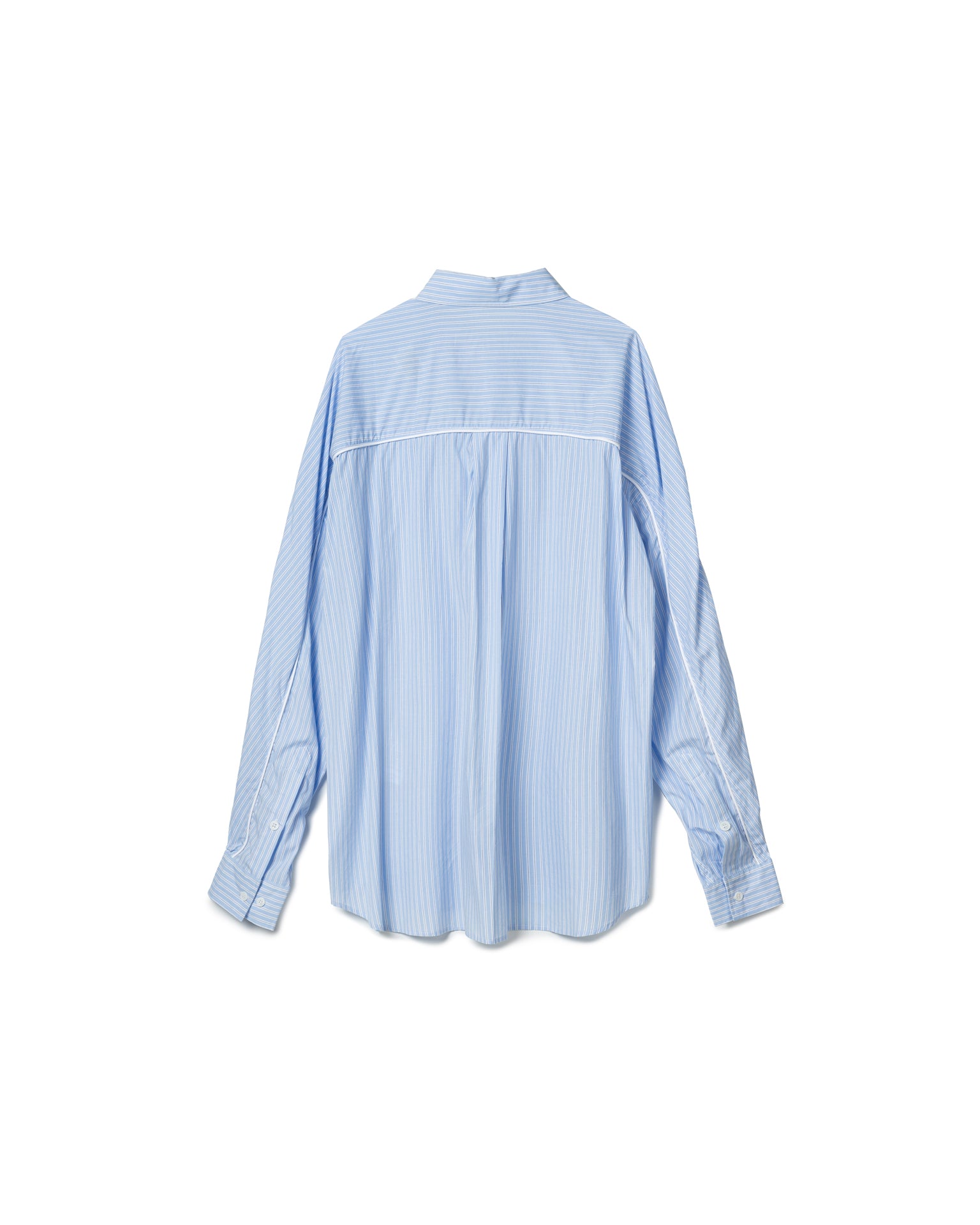 Contrast Seam Stripe Shirt