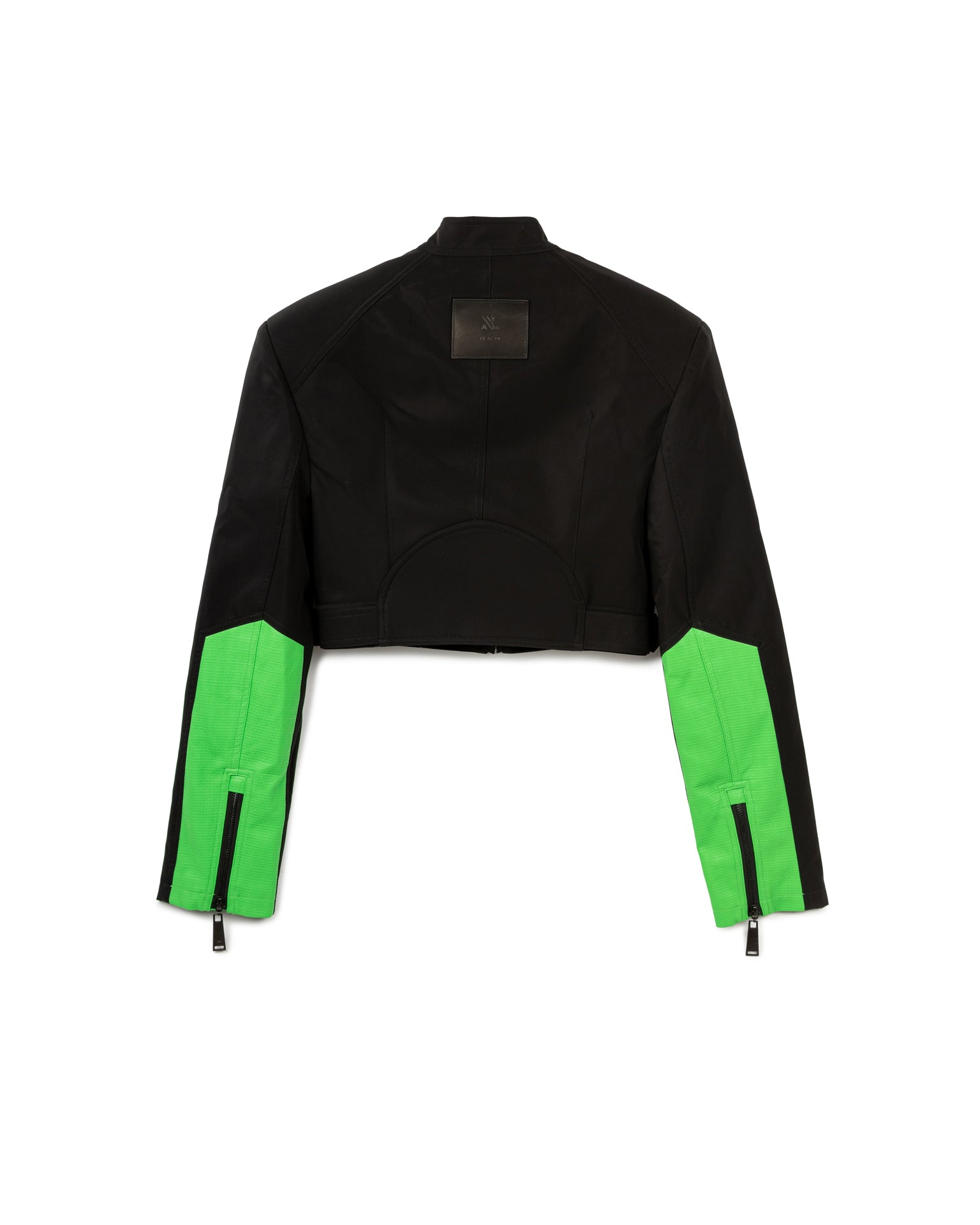 Neon Chevron Cropped Jacket