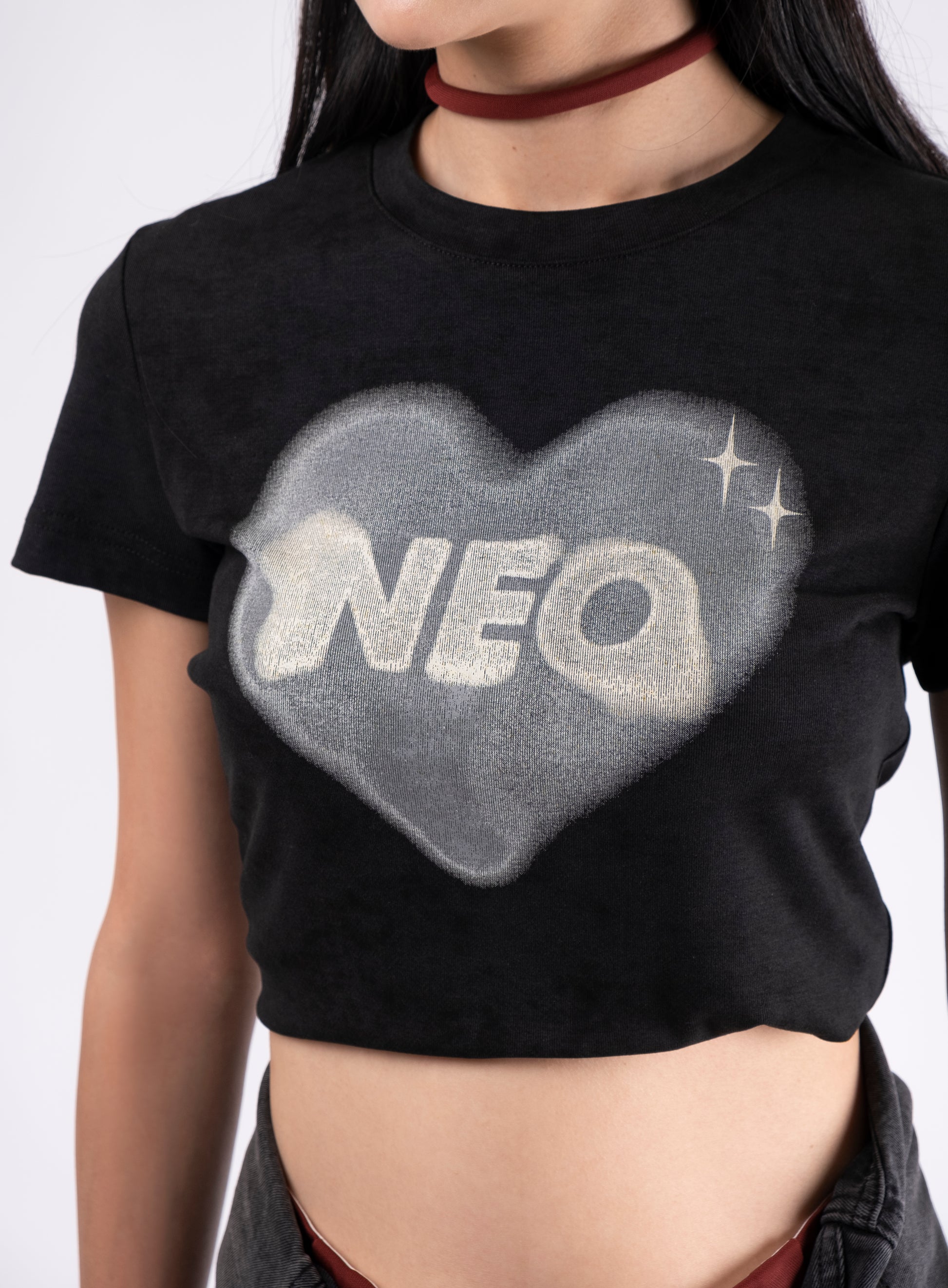 N E O Love design Print T-shirt