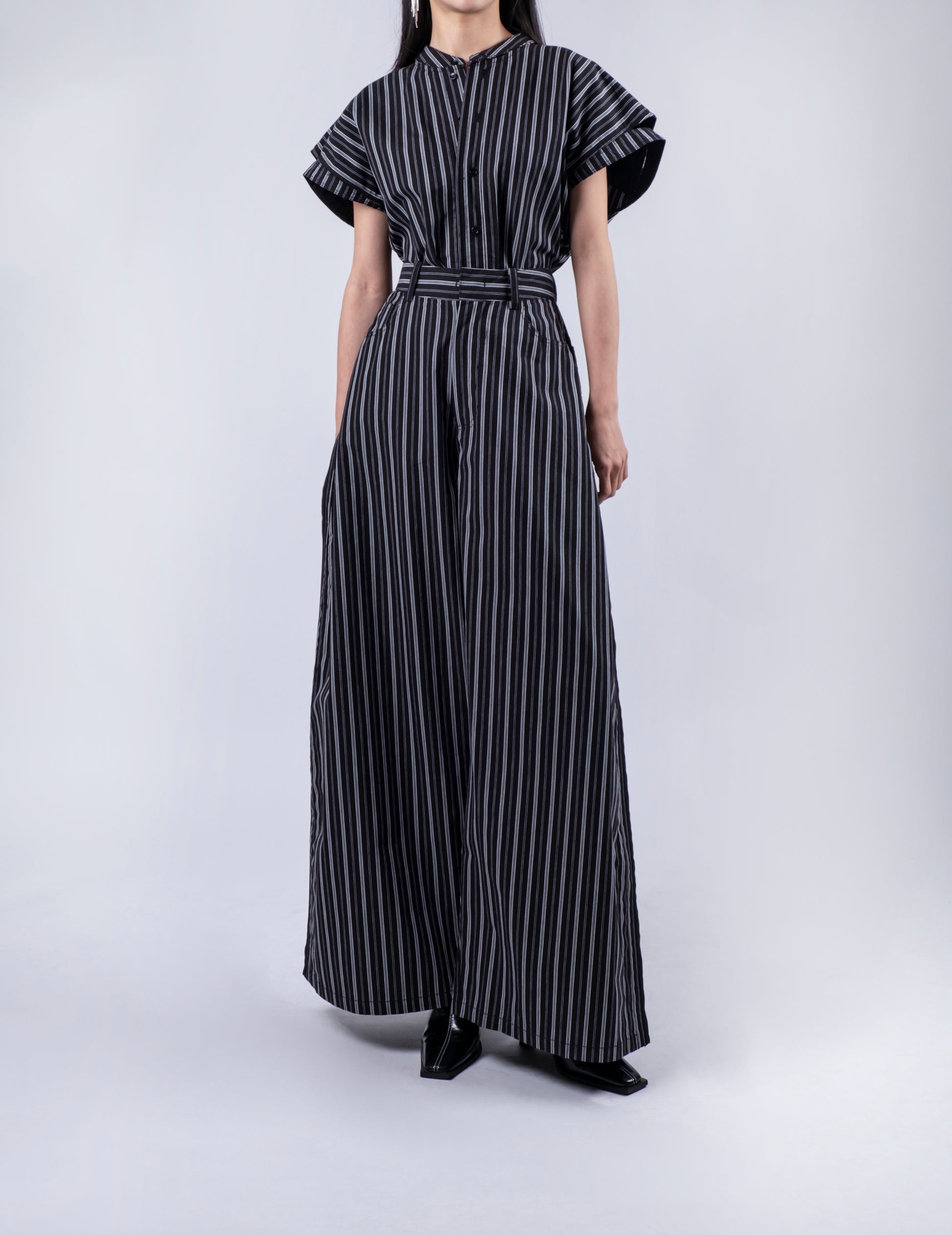 Designer Stripe Long Pants