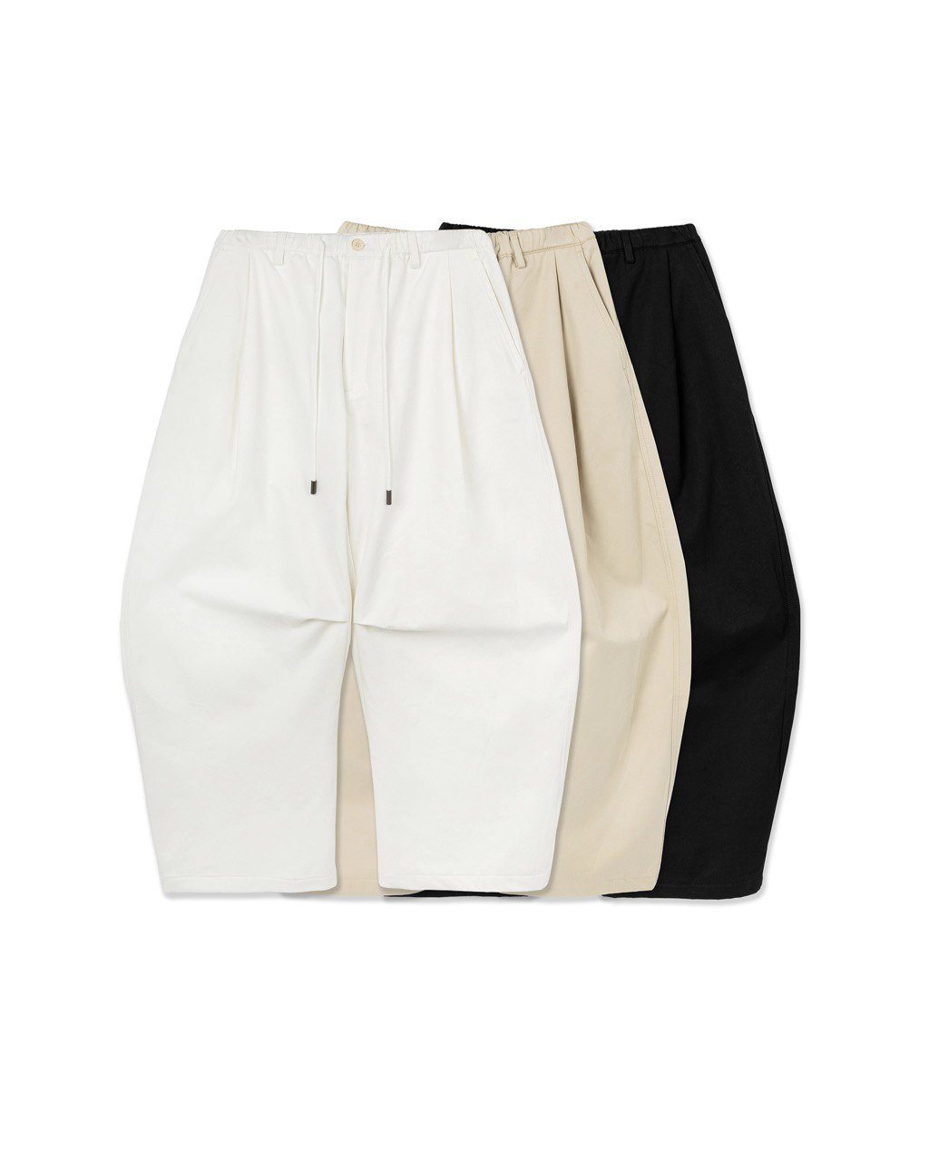 Elastic Drawstring Barrel Pants