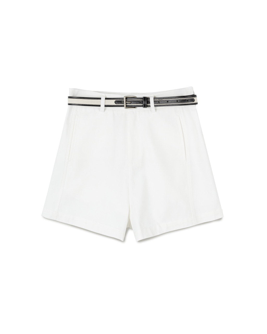 Clean Line Shorts with Belt