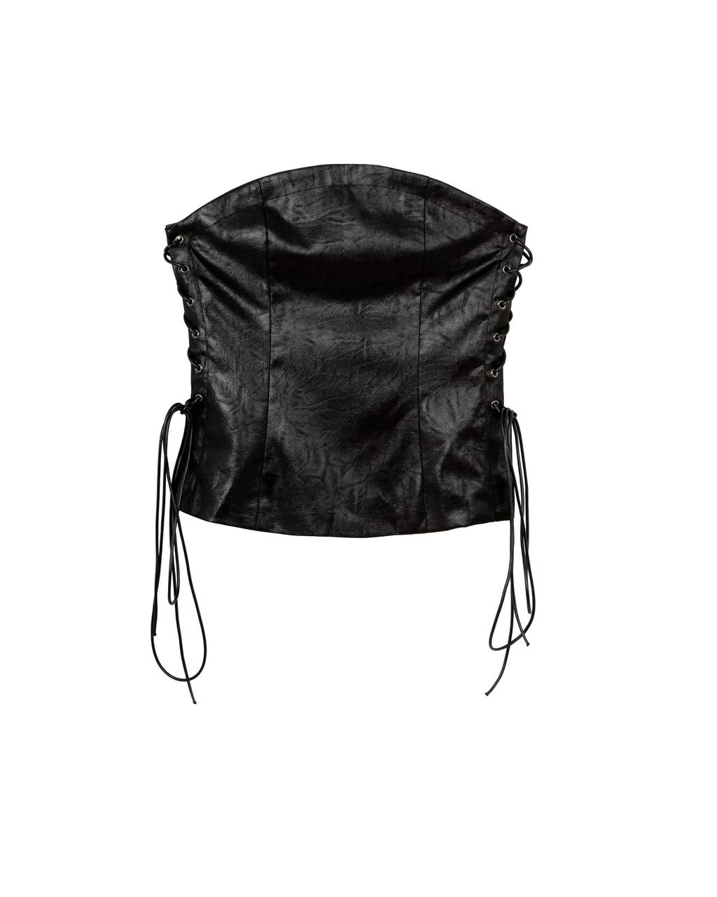 Lace-Up Corset Blouse